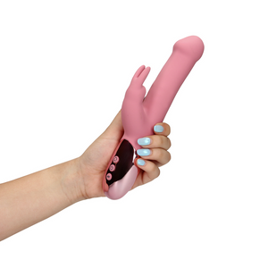 Loveline Rabbit Vibrator Met Roterende Kralen - Paars