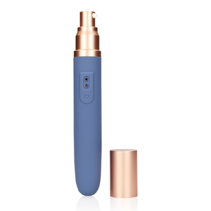 Loveline Travel Vibrator met 13 ml Glijmiddelcompartiment en Pomp - Roze