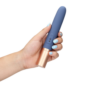 Loveline Travel Vibrator met 13 ml Glijmiddelcompartiment en Pomp - Roze