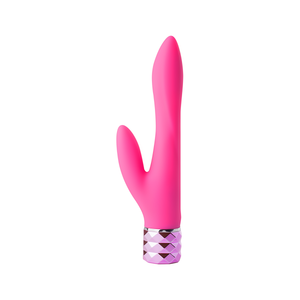 'Crystal Gems Victoria Silicone Vibrator 10 Snelheden - Paars'