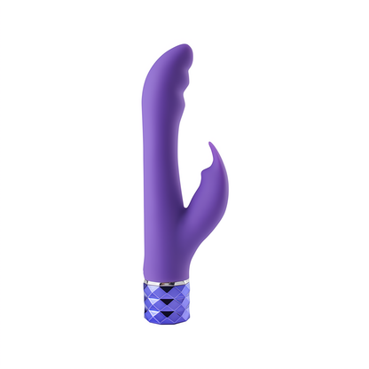 Crystal Gems Hailey Siliconen Vibrator Dubbele Motoren - Roze