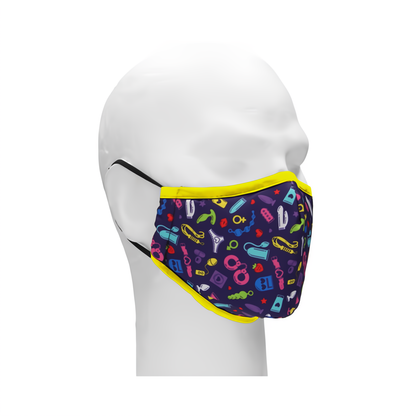 Stijlvol Sexy Gezichtsmasker met Verwisselbare Filters - Zwart