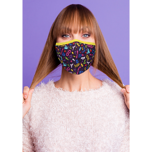 Stijlvol Sexy Gezichtsmasker met Verwisselbare Filters - Zwart