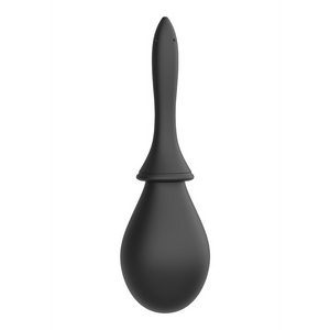 Anal Douche Set with 2 Silicone Tips  260 ml  Black