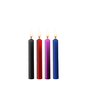 Teasing Wax Candles  4 Pieces  Multicolor