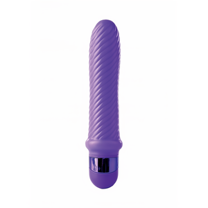 Grape Swirled Vibrator - Waterdicht en Ribbelig - Paars