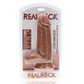 RealRock Dildo Extra Dik met Ballen 20,3 cm - Tan