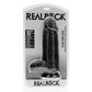 Real Rock Dildo Extra Dik met Ballen 25,4 cm - Zwart