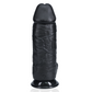 Real Rock Dildo Extra Dik met Ballen 25,4 cm - Zwart