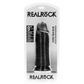 RealRock Dildo Extra Dik 23 cm Zonder Ballen - Zwart