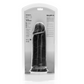 RealRock Dildo Extra Dik 23 cm Zonder Ballen - Zwart