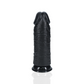 RealRock Dildo Extra Dik 23 cm Zonder Ballen - Zwart