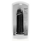 RealRock Dildo Extra Dikke Rechte 25,4 cm - Zwart