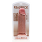 RealRock Rechte Dildo Extra Dik 25,4 cm - Huidkleurig