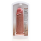 RealRock Rechte Dildo Extra Dik 25,4 cm - Huidkleurig