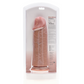 RealRock Dildo Extra Dik 25,4 cm Zonder Ballen - Bruin