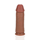 RealRock Dildo Extra Dik 25,4 cm Zonder Ballen - Bruin