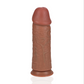 RealRock Dildo Extra Dik 25,4 cm Zonder Ballen - Bruin