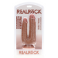 RealRock Dubbele Dildo Met Zuignap 12,7/15,2 cm - Tan