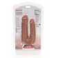 RealRock Dubbele Dildo Met Zuignap 12,7/15,2 cm - Tan