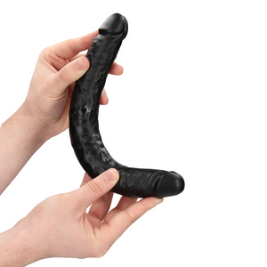 'Realistische Dubbele Dildo 30,5 cm - Zwart'