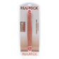 RealRock Slank Dubbelzijdige Dildo 35,6 cm - Vleeskleurig