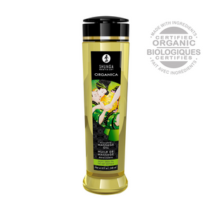 'Organica Massageolie Groene Thee 240 ml - Eetbaar en Sensueel'