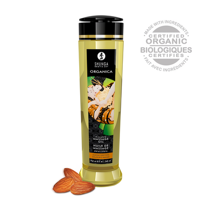 Organica Massageolie Amandelzoetheid 240 ml - Eetbaar en Sensueel