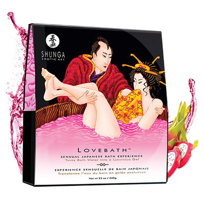 Shunga Lovebath Dragon Fruit Badgel 575 gram - Exotisch Zintuiglijk Bad