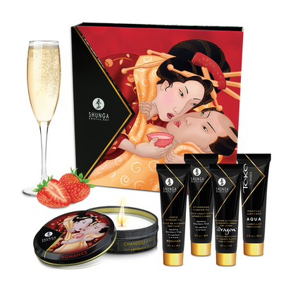 SHUNGA Geisha's Secret Kit Aardbei - 90 ml Set