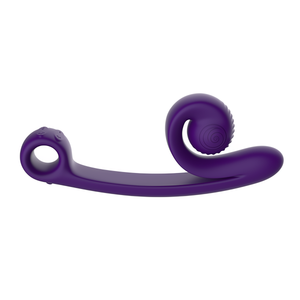 Snail Vibe Curve Dubbele Vibrator met Slide'n'Roll Technologie - Paars