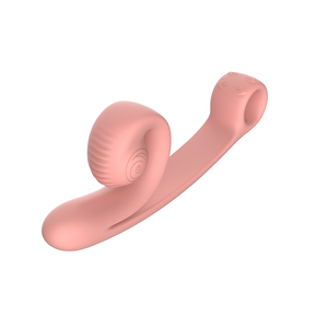 Snail Vibe Curve Dubbele Vibrator Met Slide'n'Roll Technologie - Peachy Pink