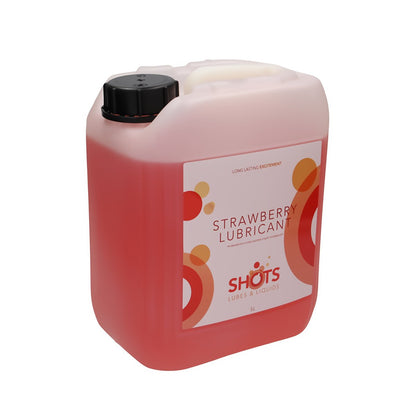 Aardbeien Glijmiddel 5 Liter - Op Waterbasis - EroticToyzKissableShots Lubes Liquids by Shots