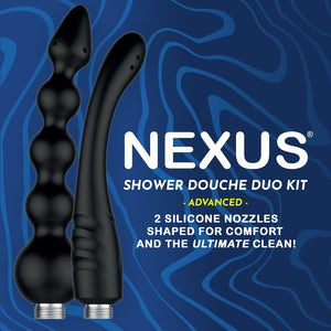 Advanced - Shower Douche Duo Kit - Black - EroticToyzProducten,Veilige Seks, Verzorging Hulp,HygiÃ«ne,Intieme Douche,,GeslachtsneutraalNexus