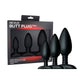 Anale Trainingsset - 3 Siliconen Buttplugs Zwart - EroticToyzButtplugs Anale Dildo's Niet VibrerendNexus