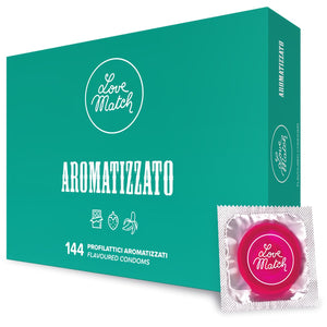 Aromatizzato - Flavored Condoms - 144 Pieces - EroticToyzProducten,Veilige Seks, Verzorging Hulp,Veilige Seks,Condooms voor Mannen,,MannelijkLove Match