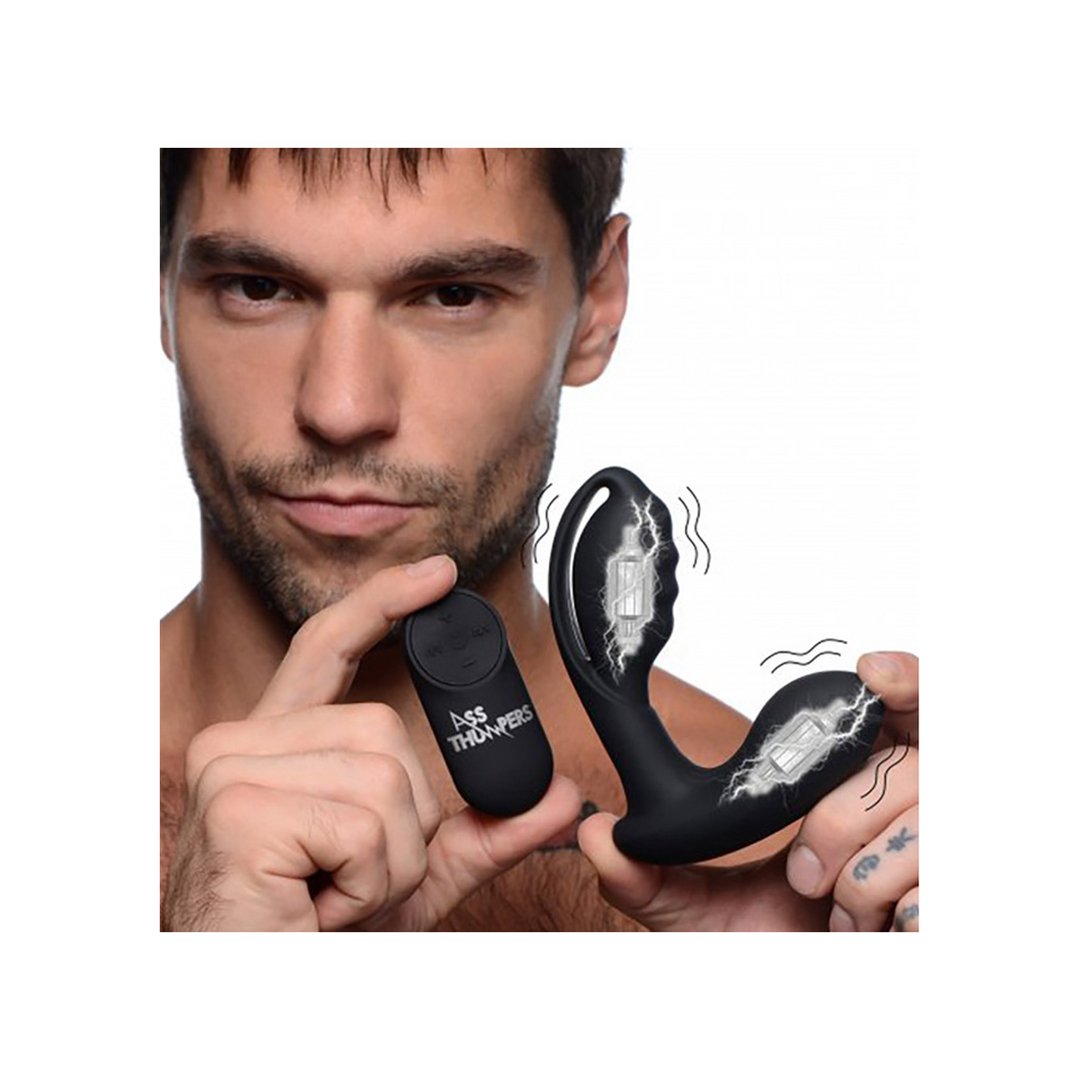 AT Power - Prostate Stimulator Hollow Prostate Plug with Remote Control and 7 Speeds - EroticToyzProducten,Toys,Anaal Toys,Prostaatstimulatoren,,GeslachtsneutraalXR Brands