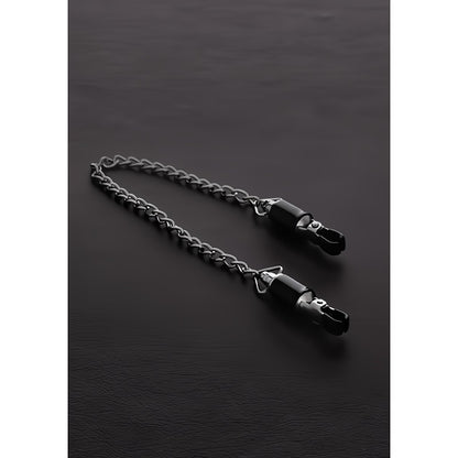 Barrel Tit Clamps with Chain (pair) - EroticToyzProducten,Toys,Tepel Toys VacuÃ¼m Toys,Tepelklemmen,,GeslachtsneutraalSteel by Shots