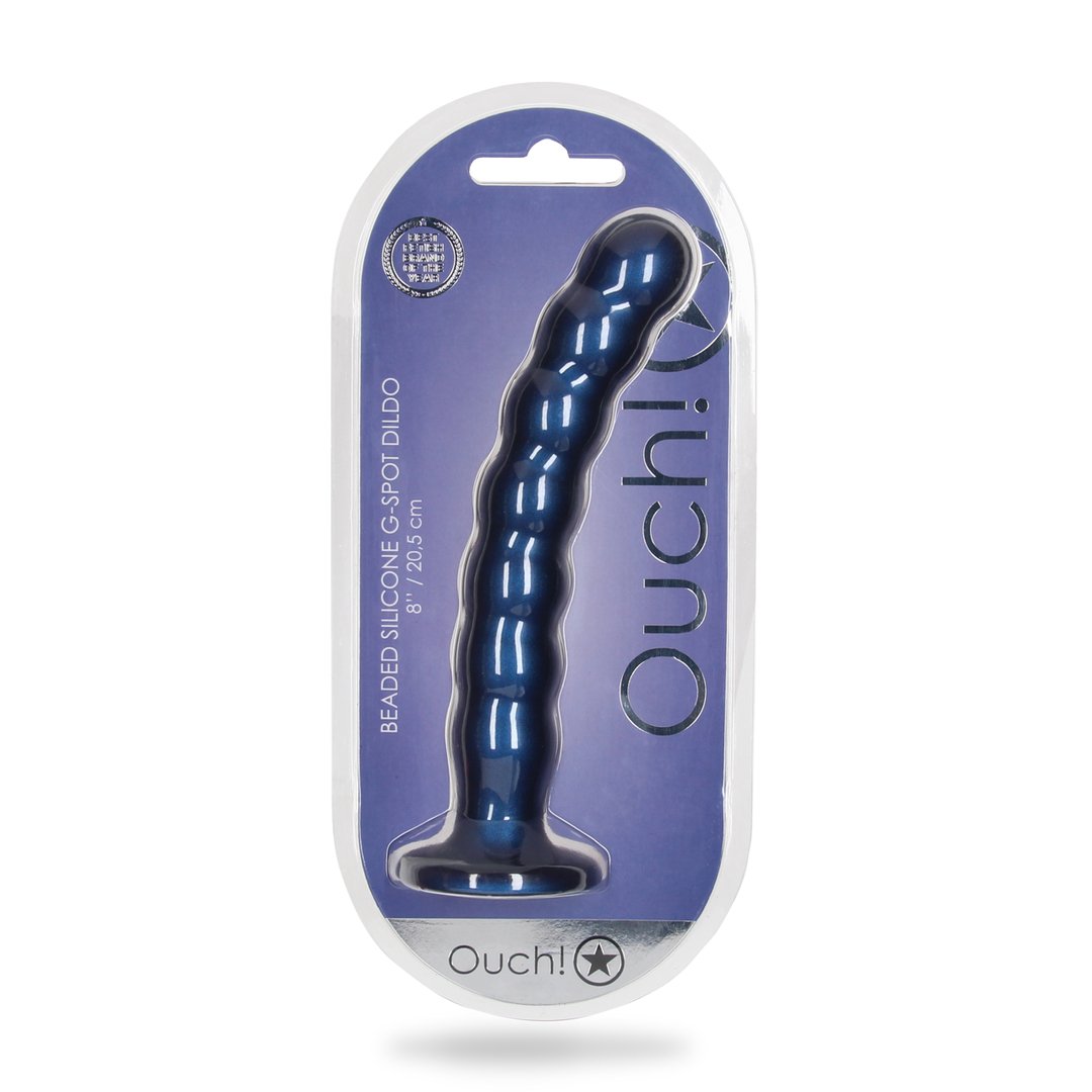 Beaded Silicone G - 20,5 cm - EroticToyzProducten,Toys,Dildos,Siliconen Dildo's,,Ouch! by Shots