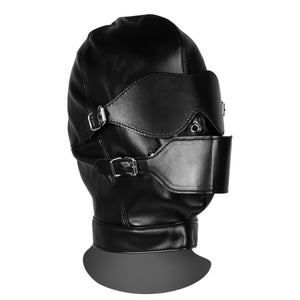 Blindfolded Mask with Breathable Ball Gag - Black - EroticToyzProducten,Toys,Fetish,Gags,Maskers,Gezichtsmasker,,Ouch! by Shots
