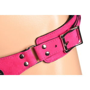 Bodice Deluxe - Leather Corset Harness - Purple - EroticToyzProducten,Toys,Toys voor Koppels,Voorbinddildo's,Nieuwe Producten,,GeslachtsneutraalXR Brands