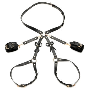 Bondage Harness with Bows - L - Black - EroticToyzProducten,Toys,Fetish,Harnassen,Restraints,,GeslachtsneutraalXR Brands