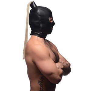 Bondage Mask with Blonde Ponytail - EroticToyzProducten,Toys,Fetish,Maskers,Fetish Masker,,XR Brands