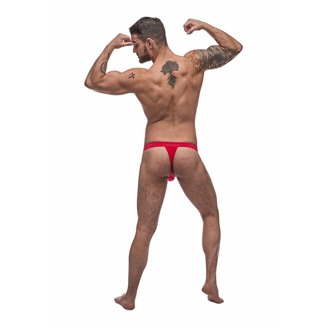 Bong Thong - M - Red - EroticToyzProducten,Lingerie,Lingerie voor Hem,Strings,,MannelijkMale Power