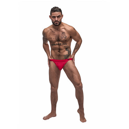 Bong Thong - M - Red - EroticToyzProducten,Lingerie,Lingerie voor Hem,Strings,,MannelijkMale Power