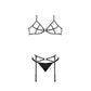 Bra, Garter and G - XL - EroticToyzProducten,Lingerie,Lingerie voor Haar,3 - Delige Set,Outlet,,VrouwelijkMagic Silk