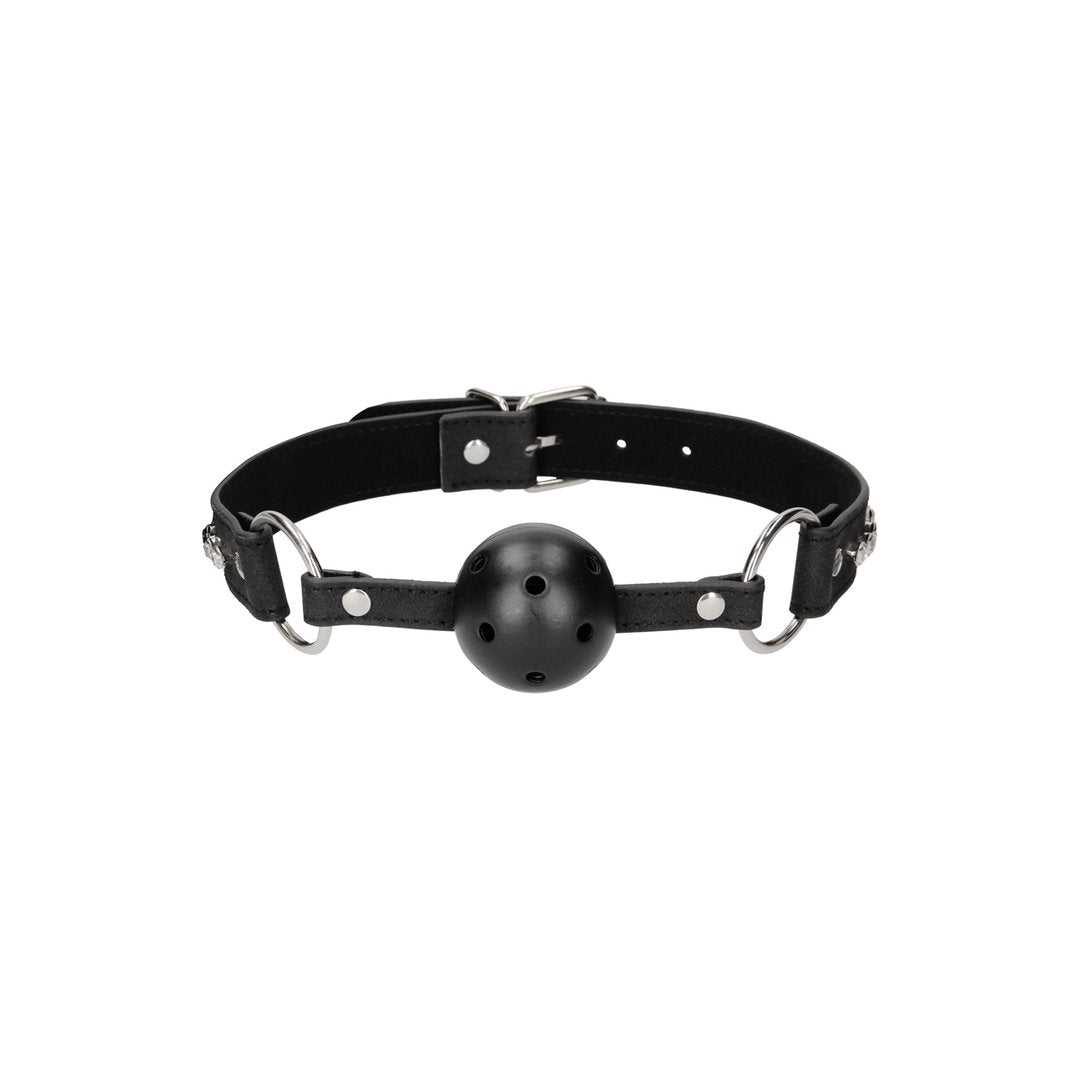 Breathable Ball Gag with with Diamond Studded Straps - EroticToyzProducten,Toys,Fetish,Gags,,GeslachtsneutraalOuch! by Shots