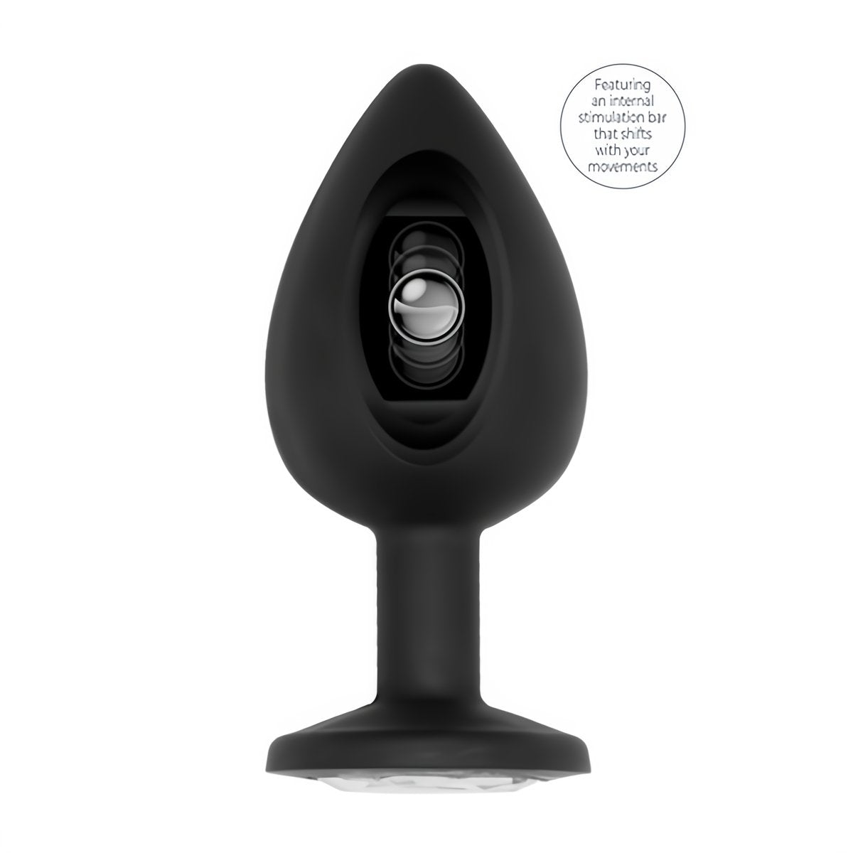 Buttplug Met Schudbal - 9,5 cm - EroticToyzButtplugs Anale Dildo's Niet VibrerendSono by Shots