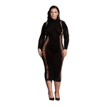 Carme XI - Dress with Turtleneck - Plus Size - EroticToyzProducten,Lingerie,Lingerie voor Haar,Jurkjes,Queen size,,VrouwelijkLe Désir by Shots