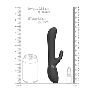 Chou - G - Spot Rabbit Clitoral Stimulator - Black - EroticToyzProducten,Toys,Vibrators,Rabbit Vibrators,,VrouwelijkVIVE by Shots